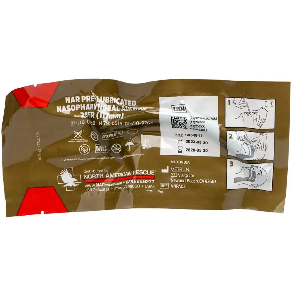 Pre-Lubricated Nasopharyngeal Airway