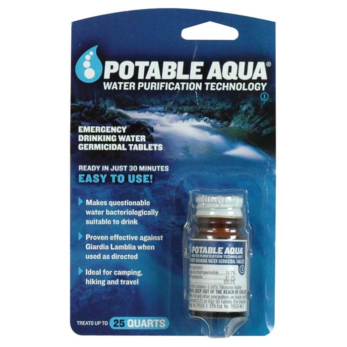 Iodine Tablets, Potable Aqua