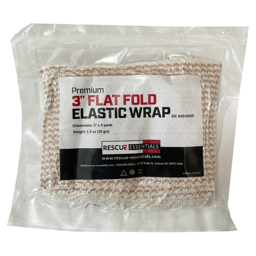 [MED-ORTHO-ELWP-FFP3] Flat Fold Elastic Wrap, 3in